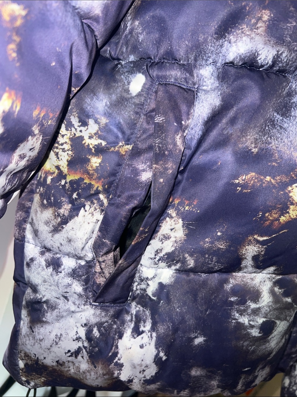 ASOS Abstract Earth Print Puffer Jacket - Picture 6 of 10